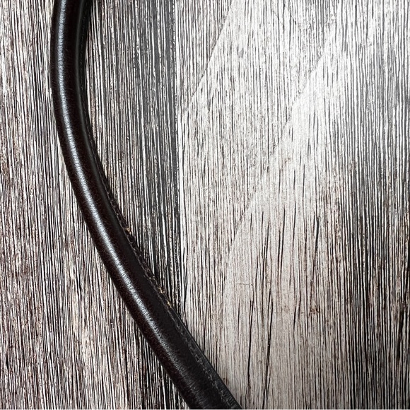 Anne Taylor Y2K Mini Baguette Bag Gray and Brown Suede and Leather - Picture 10 of 16